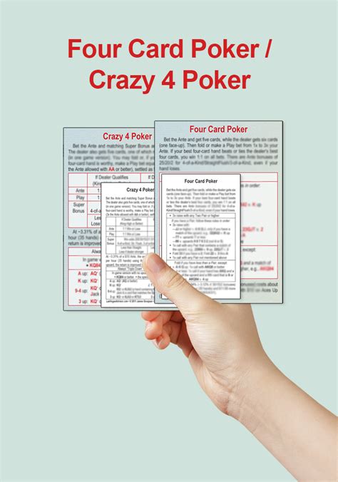 crazy 4 poker practice.